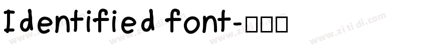 Identified font字体转换